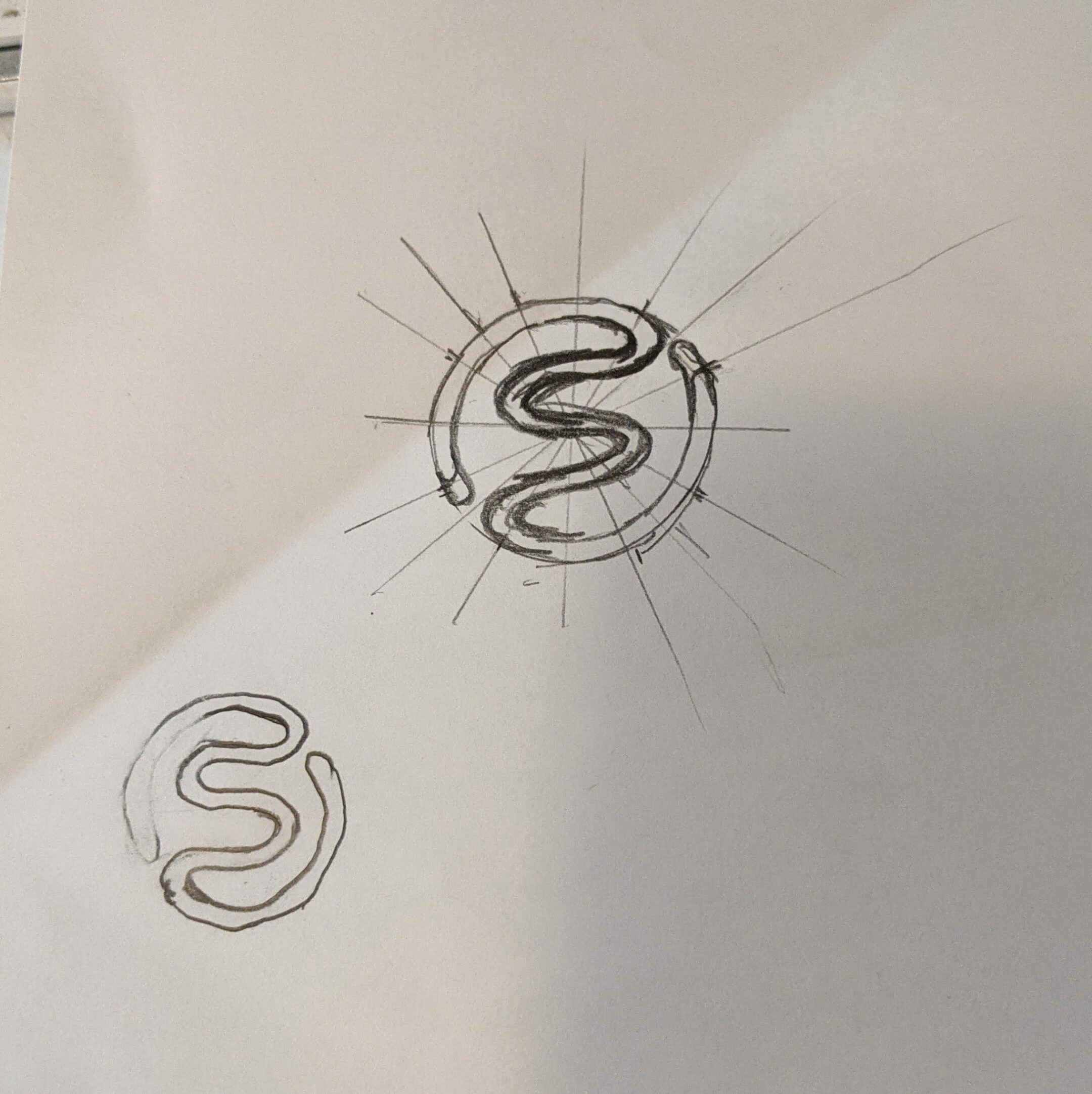 sketches of the new no tie laces logo